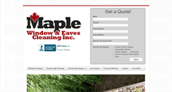 Desktop Screenshot of maplewindowcleaning.com