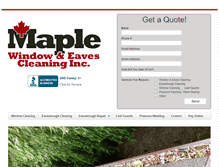 Tablet Screenshot of maplewindowcleaning.com